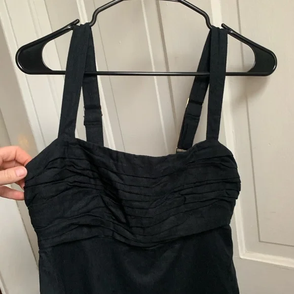 Abercrombie & Fitch Emerson Wide Strap Mini Dress Black Medium - Picture 4 of 9